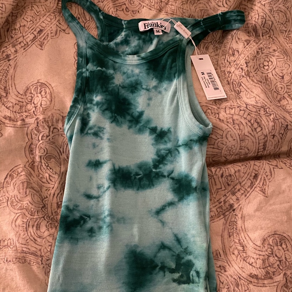 Frankies bikini tie dye tank NWT